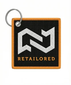 Embroidery Woven Keychain